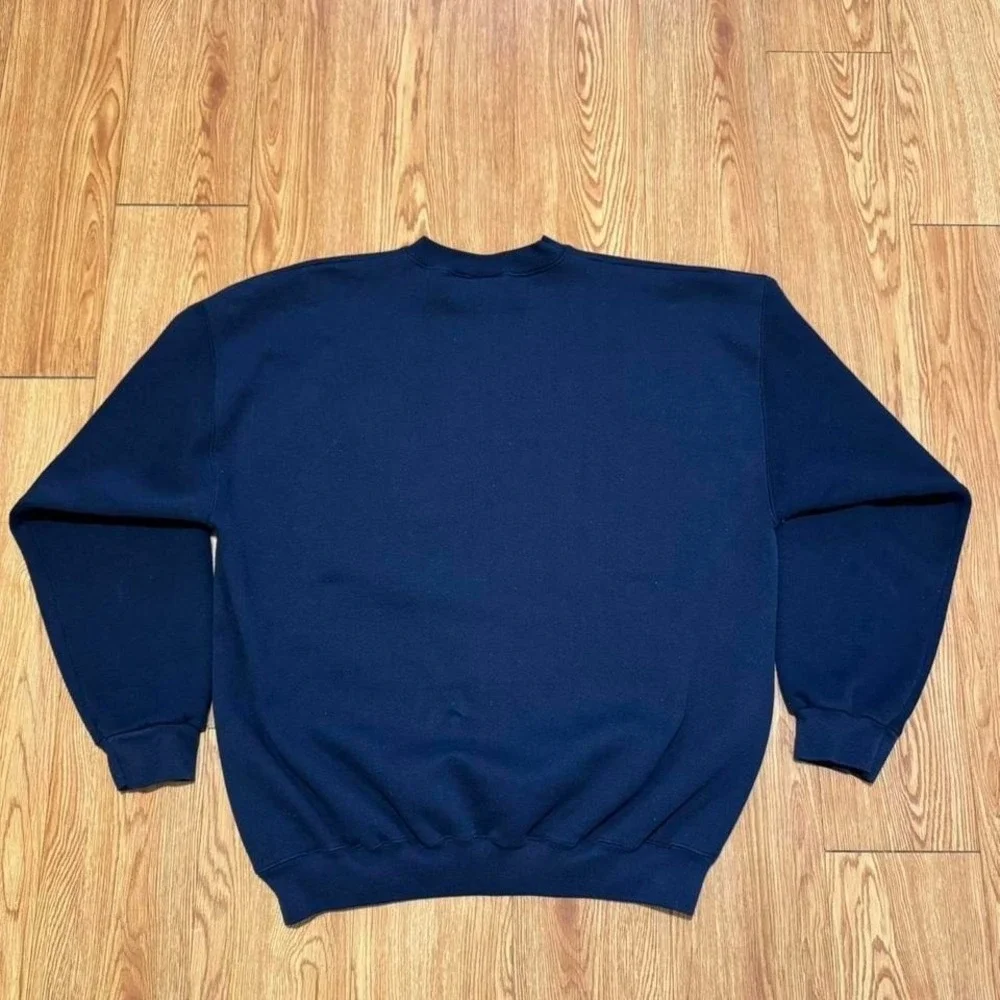 Notre Dame Men's Sweatshirt Vintage 90s Collegiate Navy Size XL - Picture 3 of 7